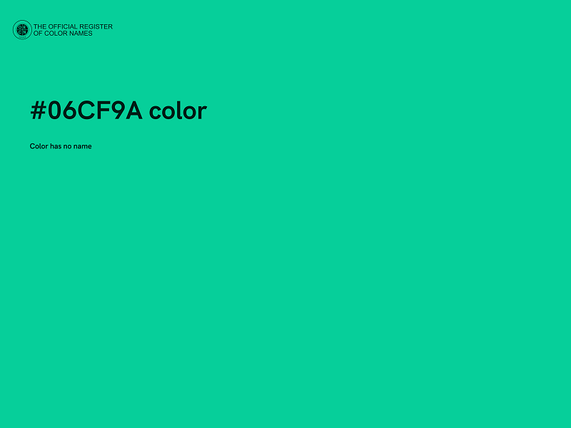 #06CF9A color image