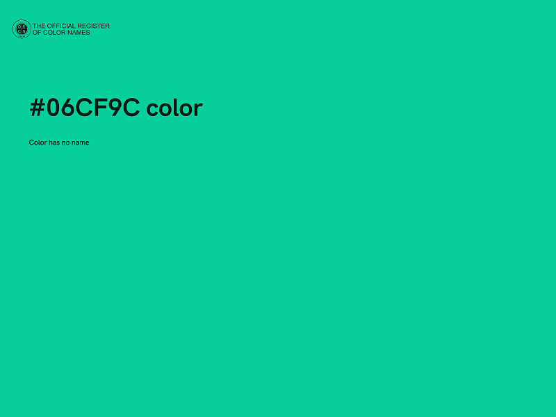 #06CF9C color image