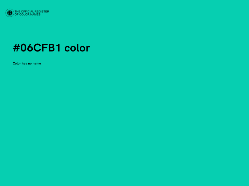 #06CFB1 color image