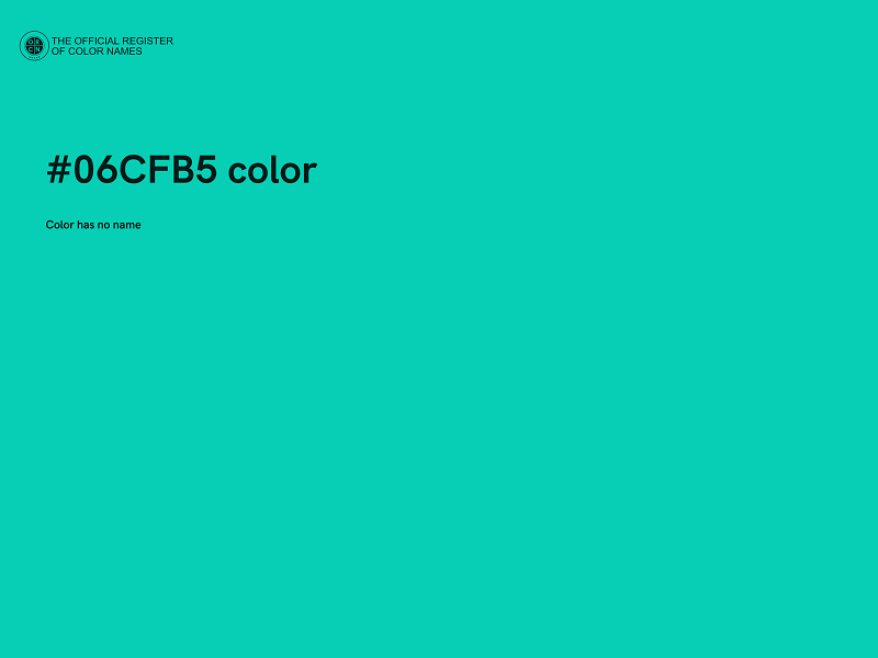 #06CFB5 color image
