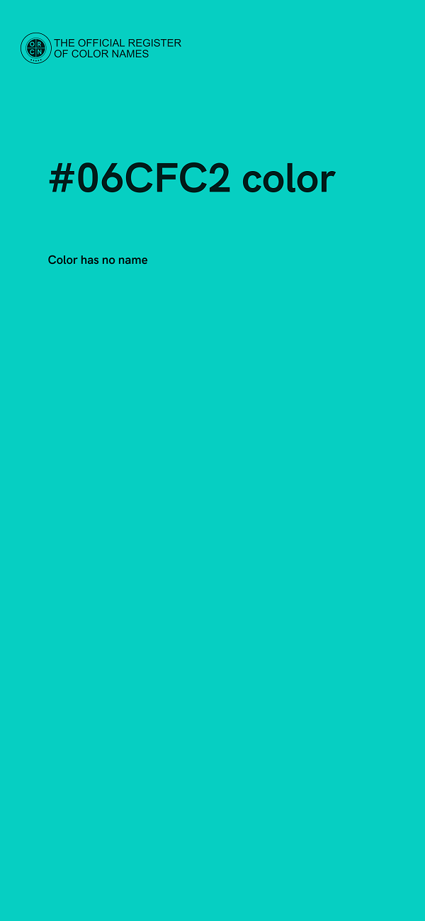#06CFC2 color image