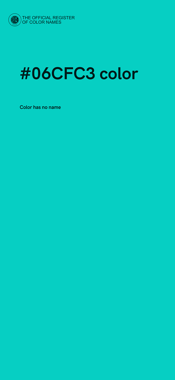 #06CFC3 color image