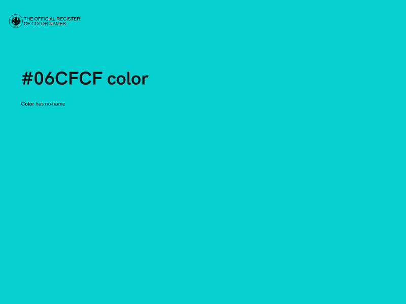 #06CFCF color image