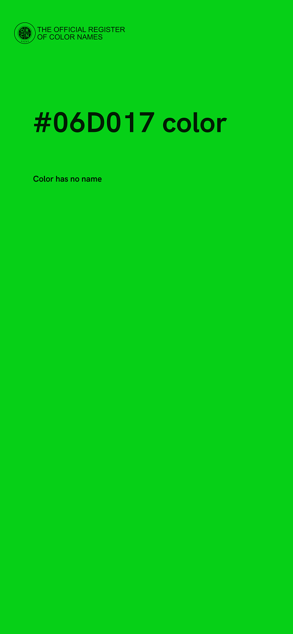 #06D017 color image