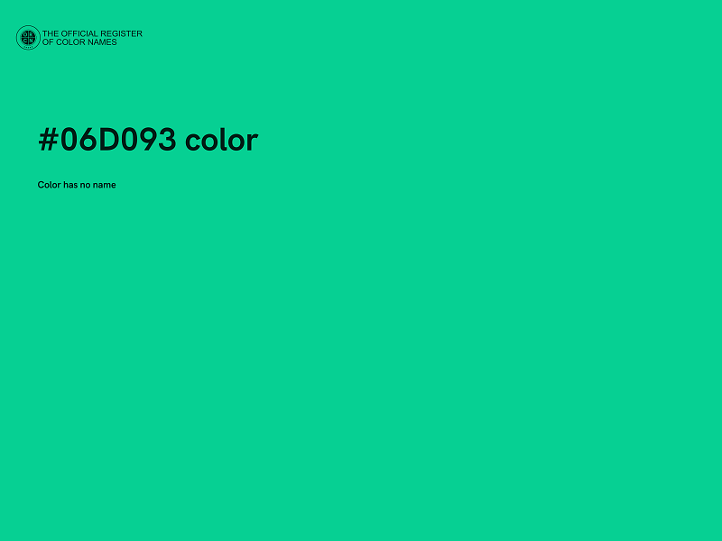 #06D093 color image