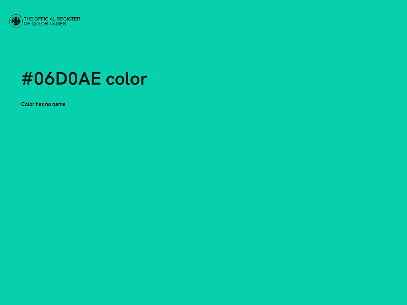 #06D0AE color image