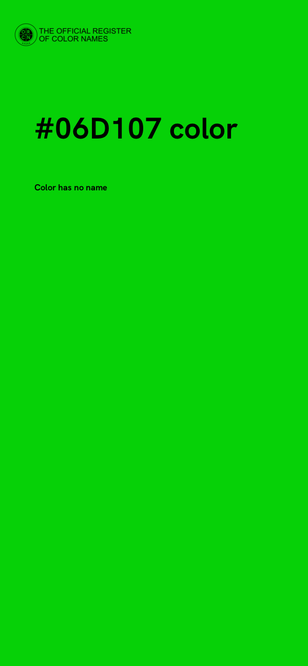 #06D107 color image
