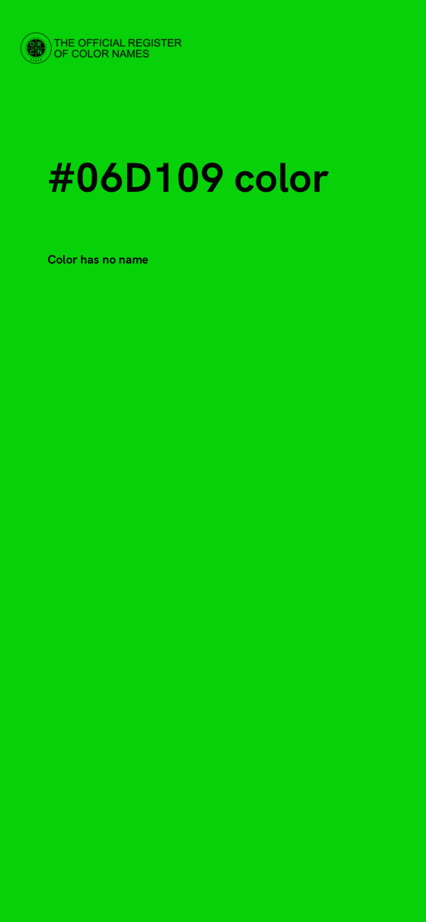 #06D109 color image