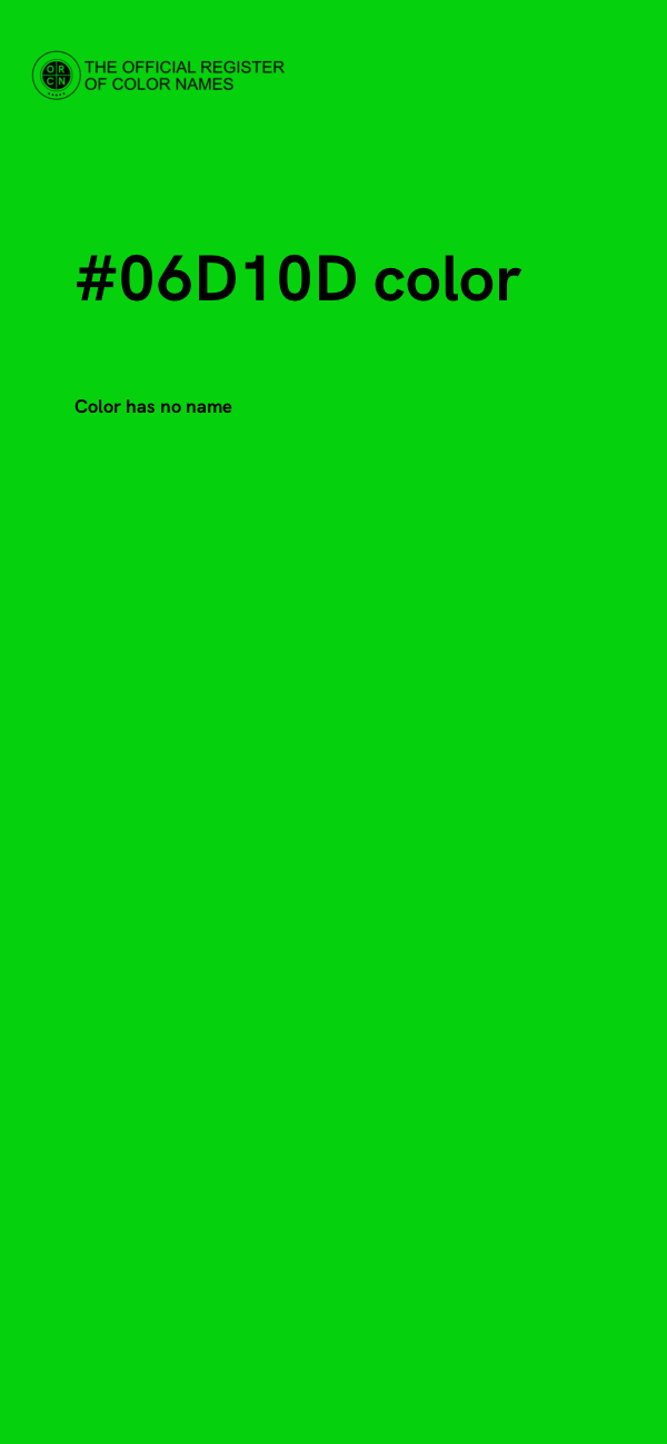 #06D10D color image
