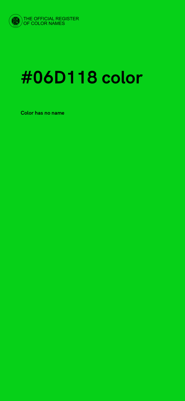#06D118 color image