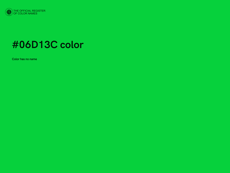 #06D13C color image