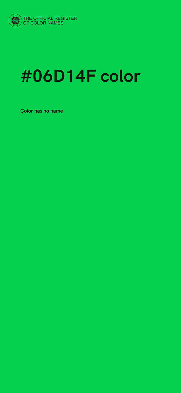#06D14F color image