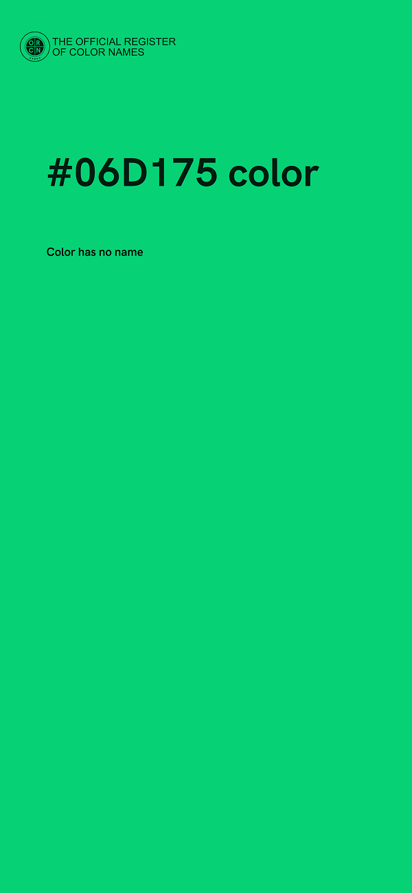 #06D175 color image