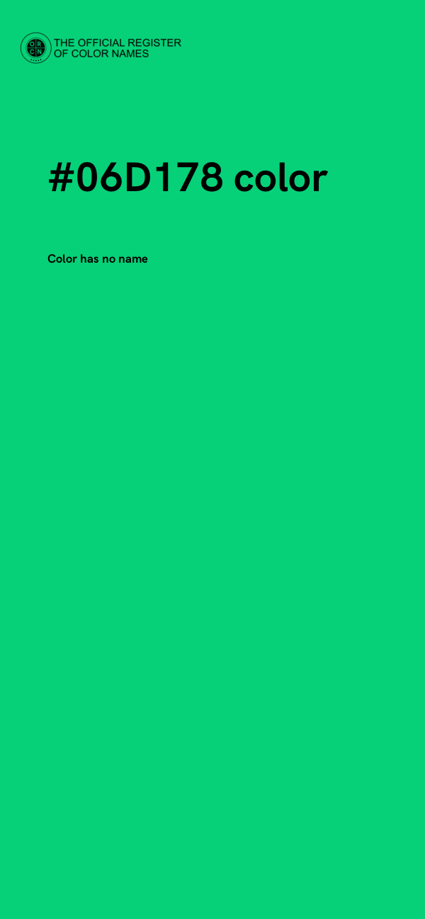 #06D178 color image