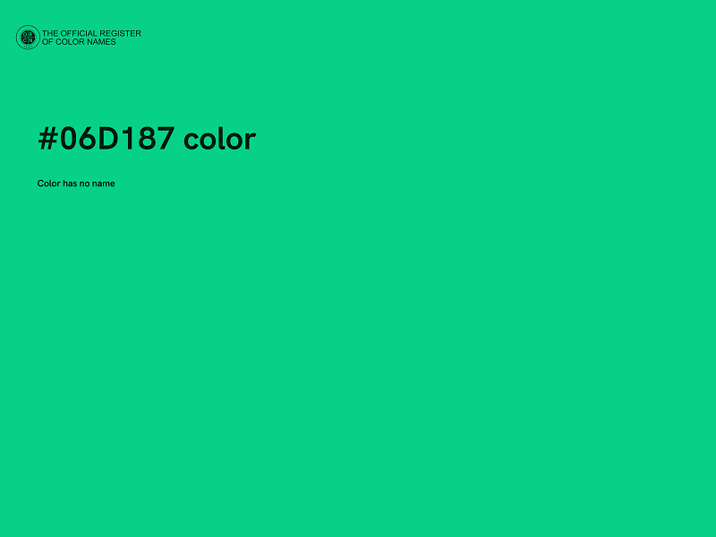 #06D187 color image