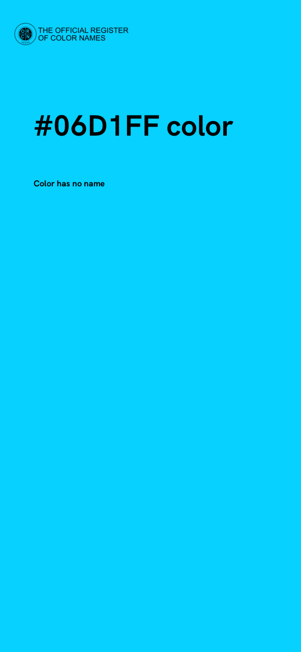 #06D1FF color image