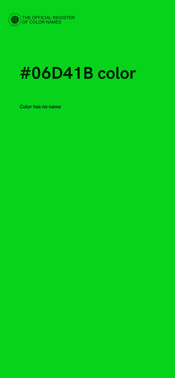 #06D41B color image