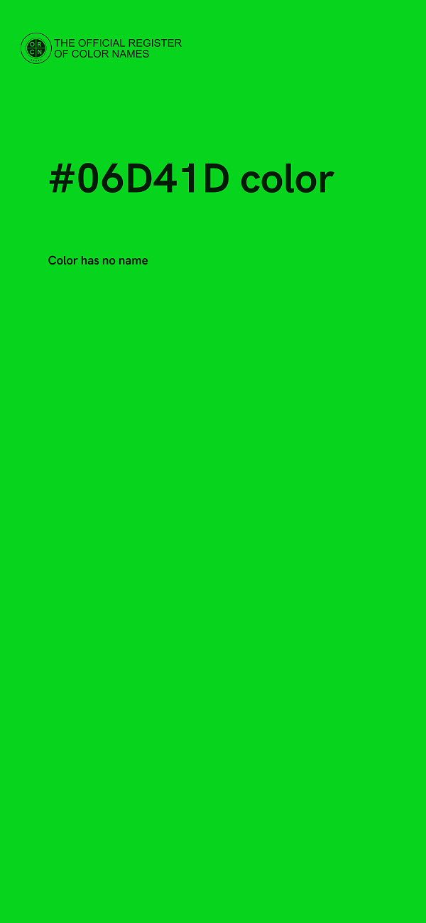 #06D41D color image