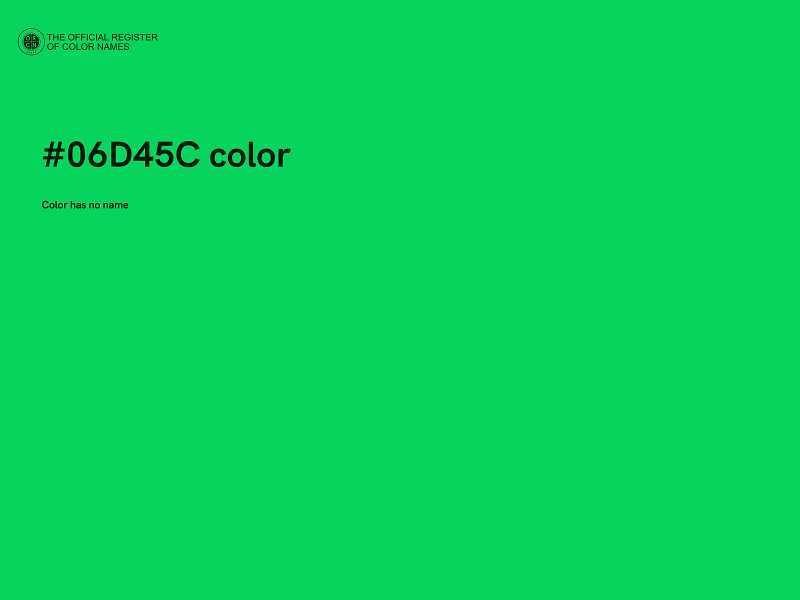 #06D45C color image