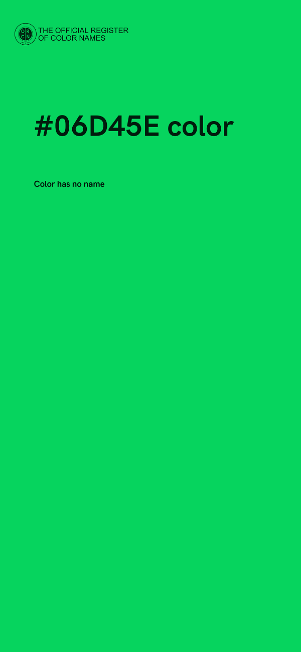 #06D45E color image