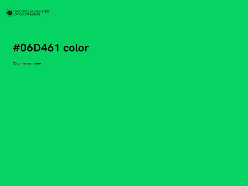 #06D461 color image