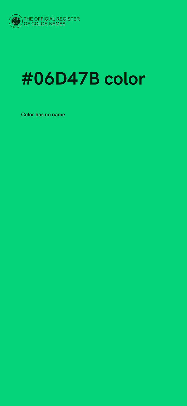 #06D47B color image