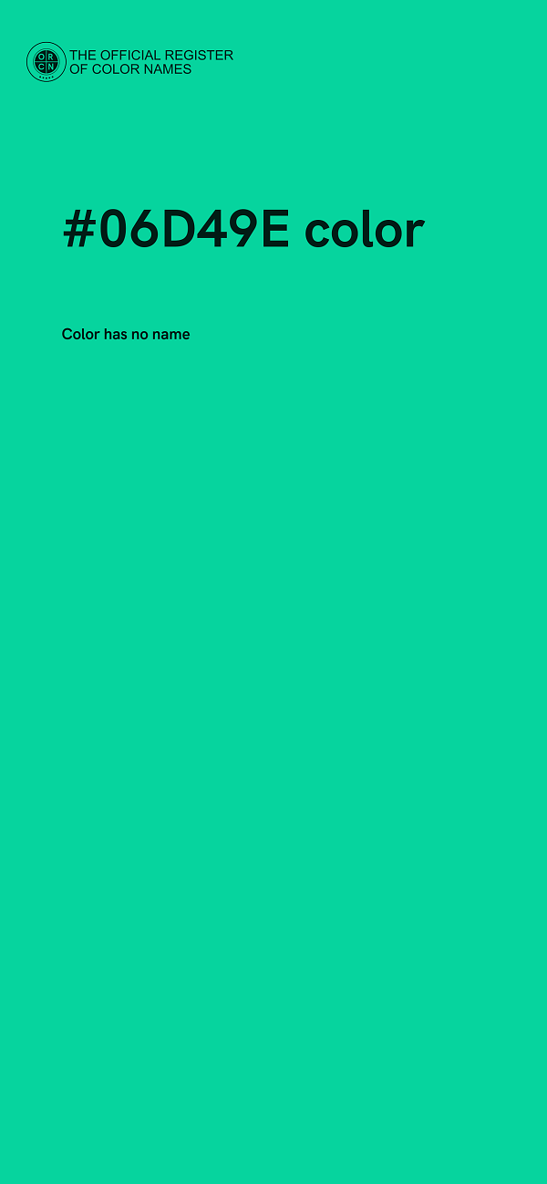 #06D49E color image
