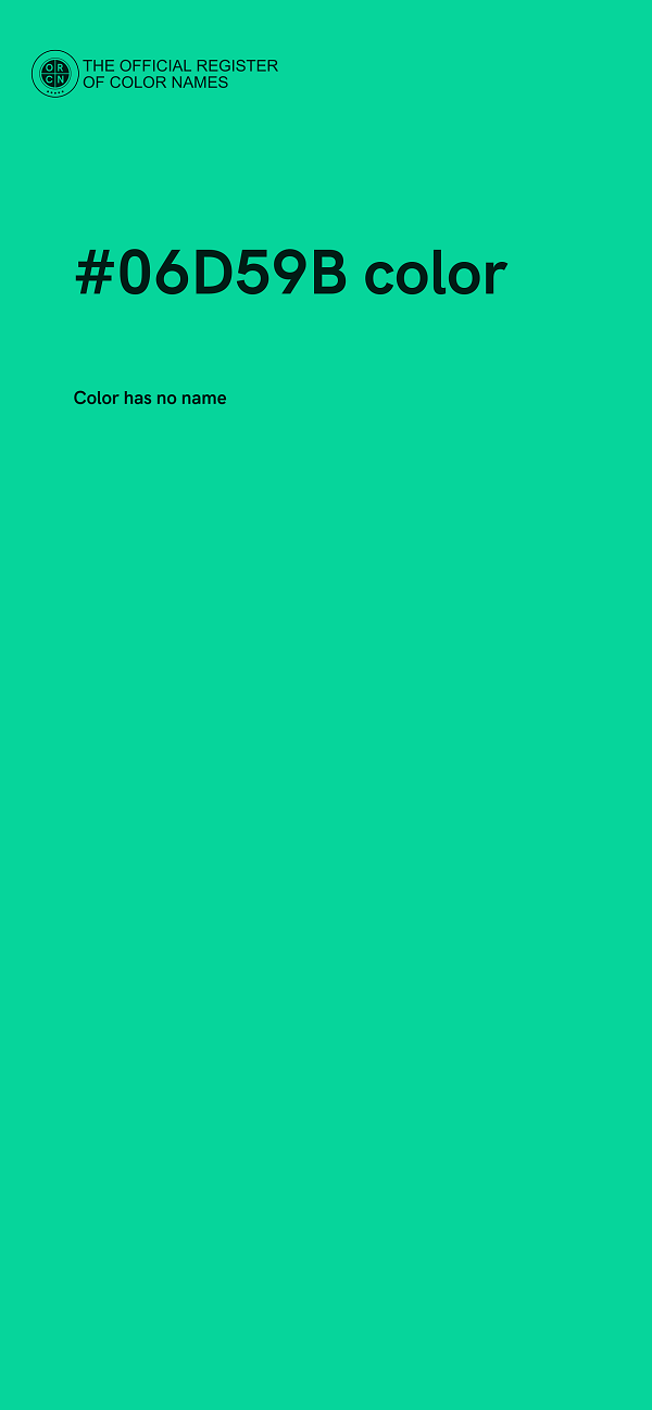 #06D59B color image