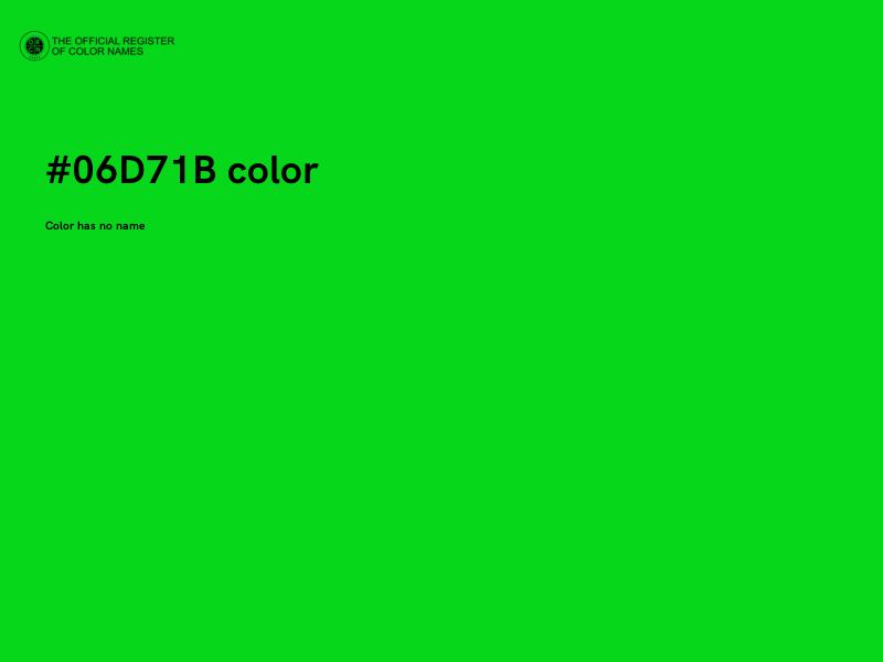 #06D71B color image