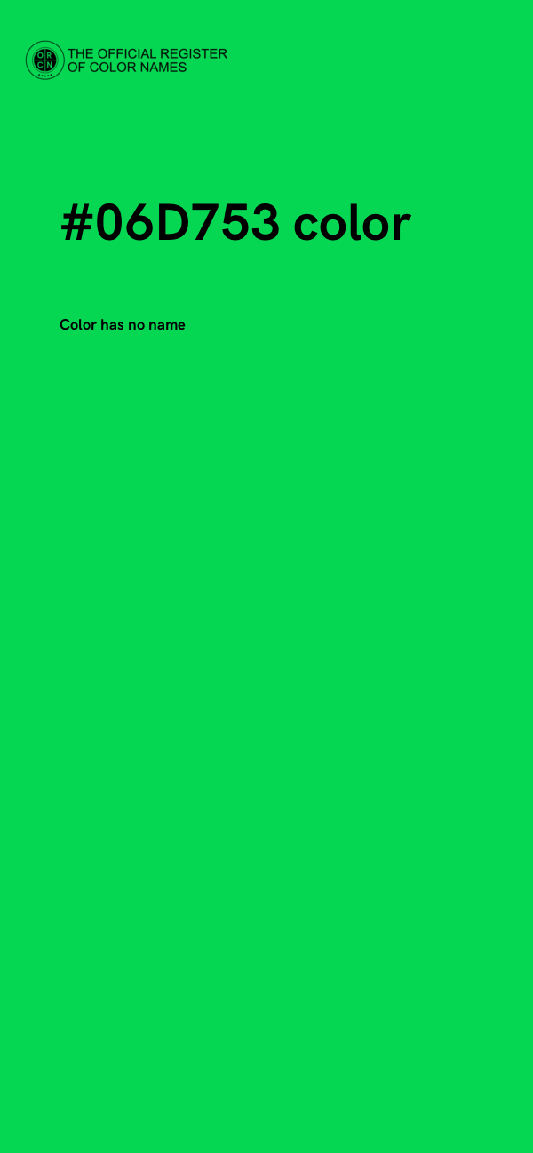 #06D753 color image