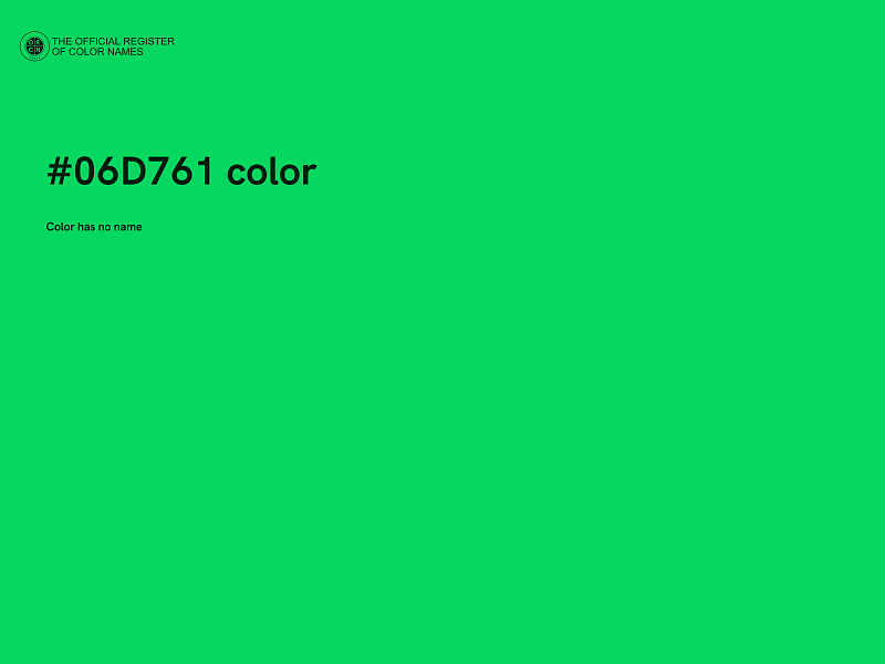 #06D761 color image