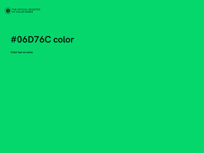#06D76C color image