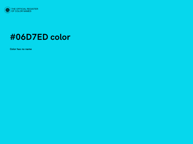 #06D7ED color image