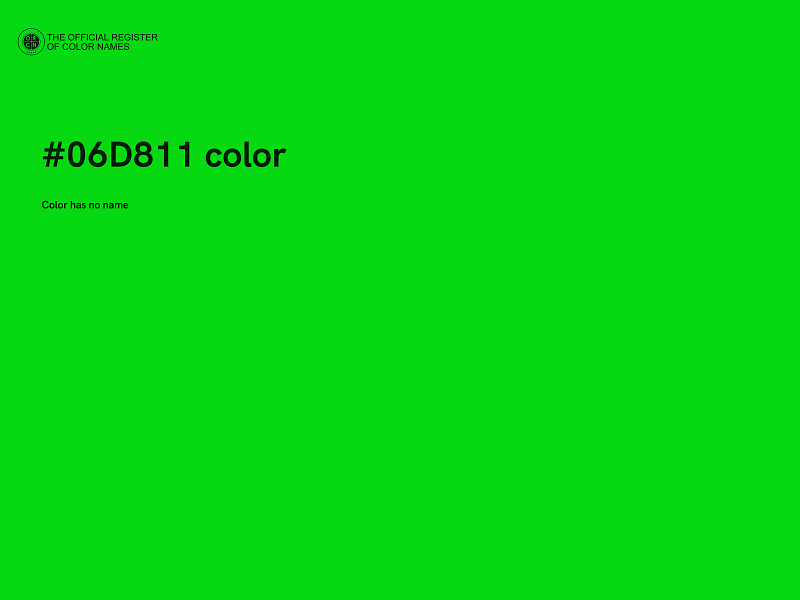 #06D811 color image