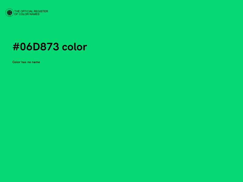 #06D873 color image
