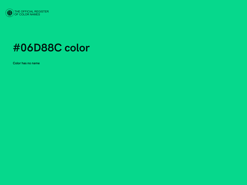 #06D88C color image