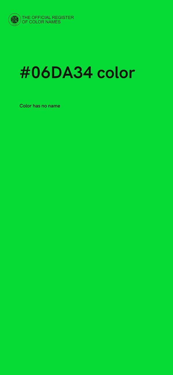 #06DA34 color image