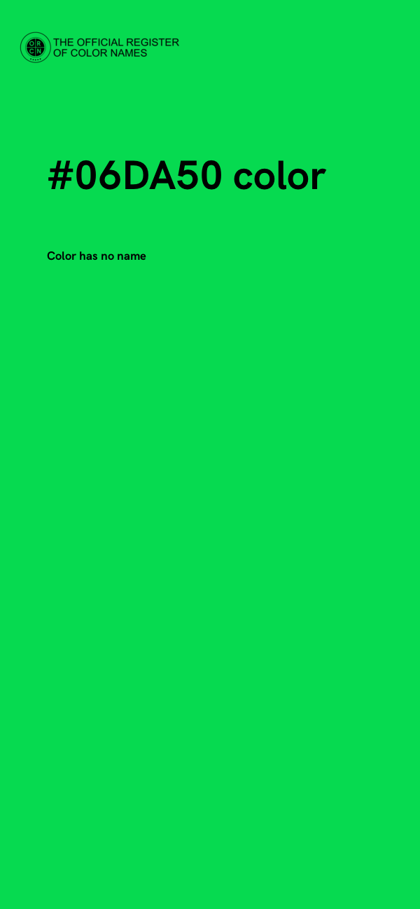 #06DA50 color image
