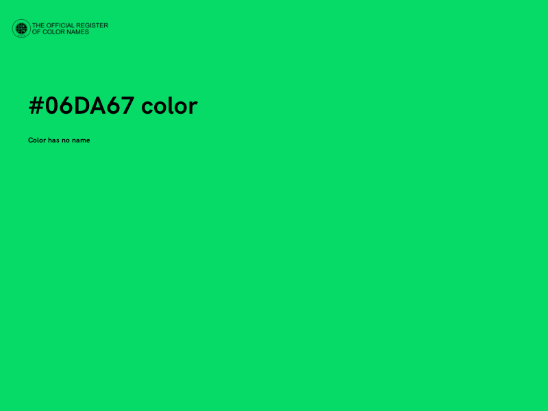 #06DA67 color image