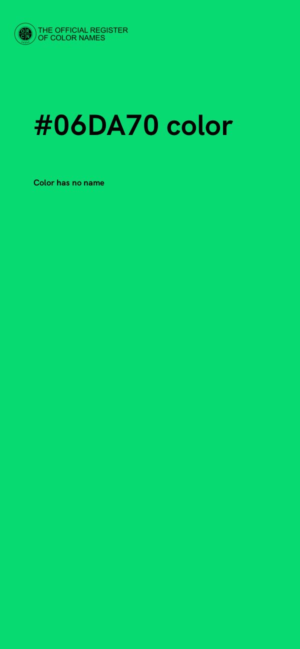 #06DA70 color image