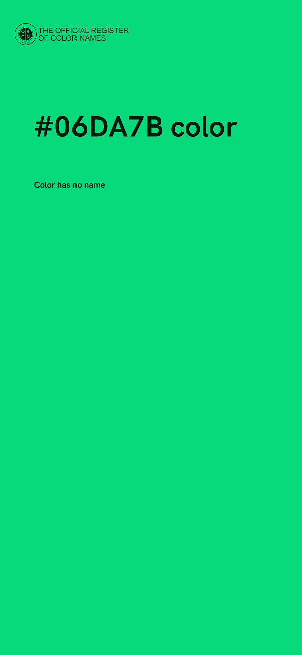 #06DA7B color image