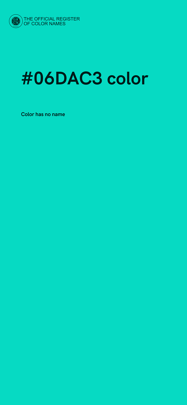 #06DAC3 color image