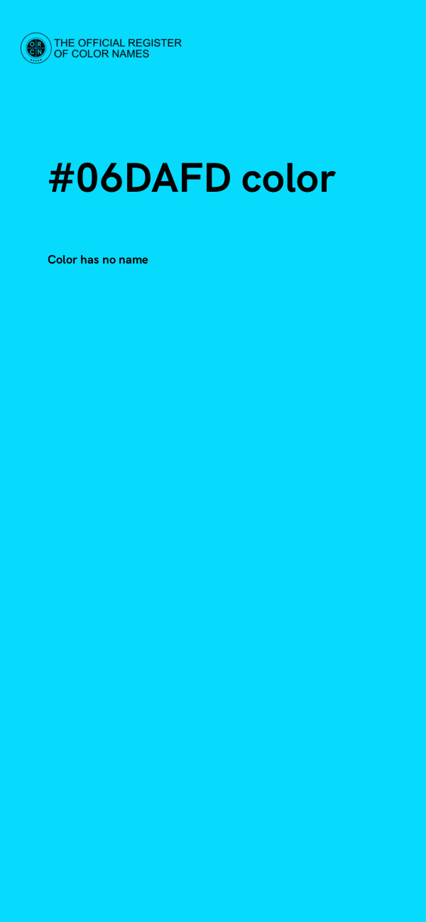 #06DAFD color image