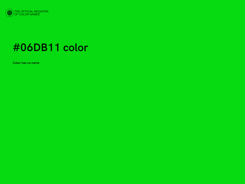 #06DB11 color image