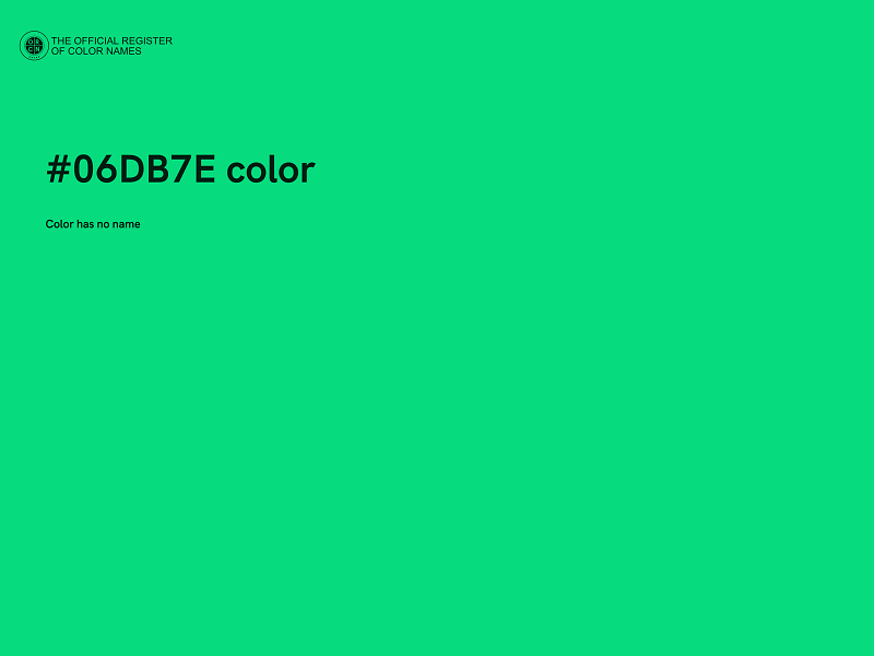#06DB7E color image