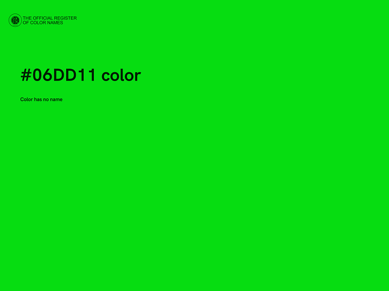 #06DD11 color image