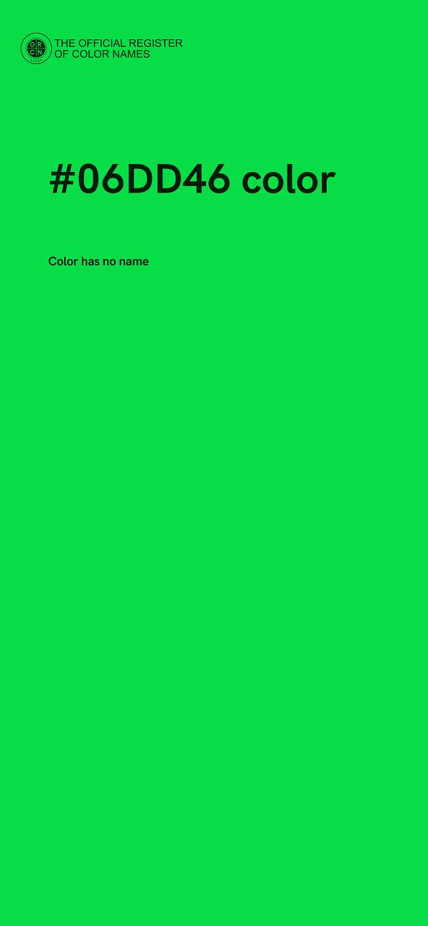#06DD46 color image