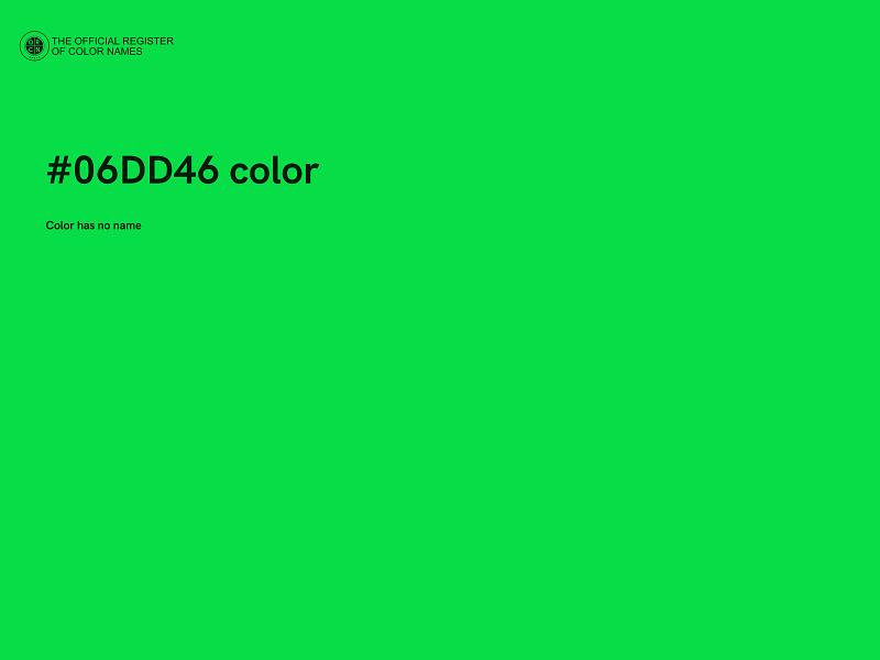 #06DD46 color image