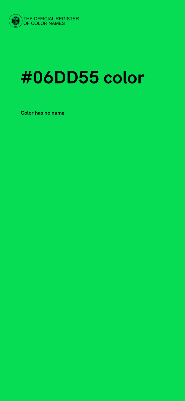 #06DD55 color image