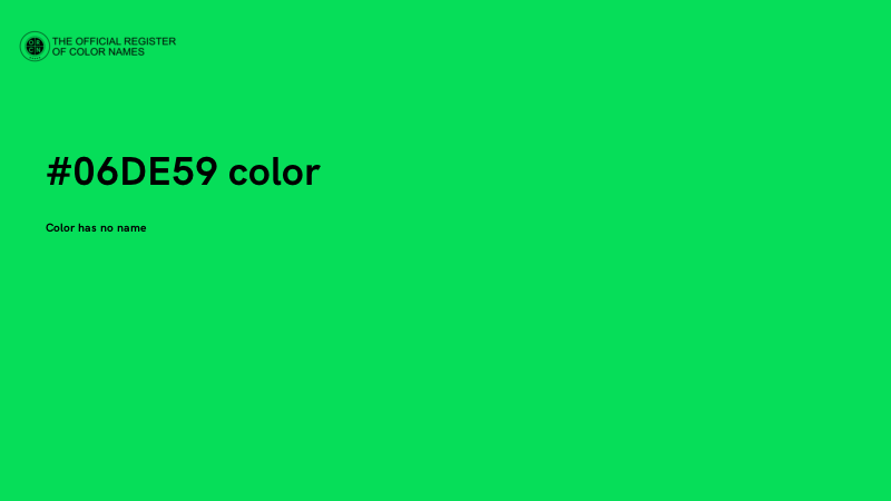 #06DE59 color image